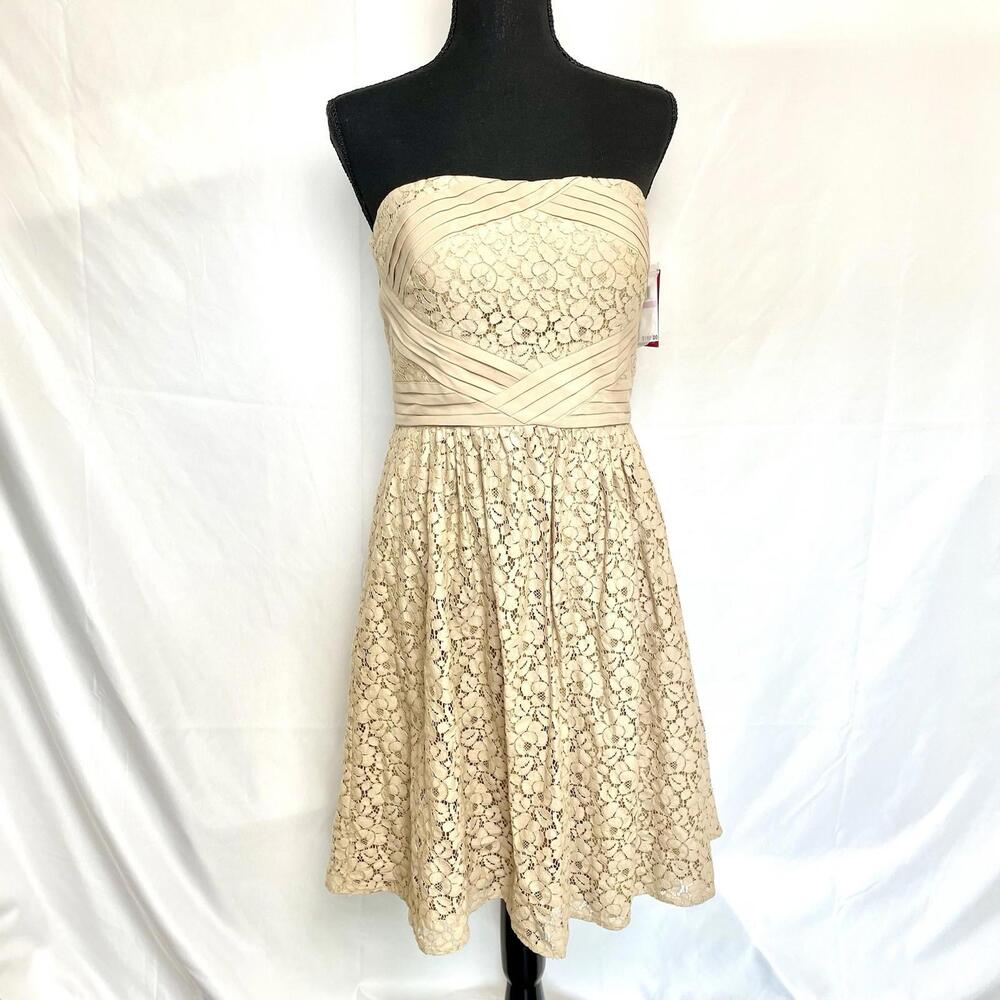 Vince Camuto Strapless Lace Dress – Size 6 New with tags! Original MSRP $168